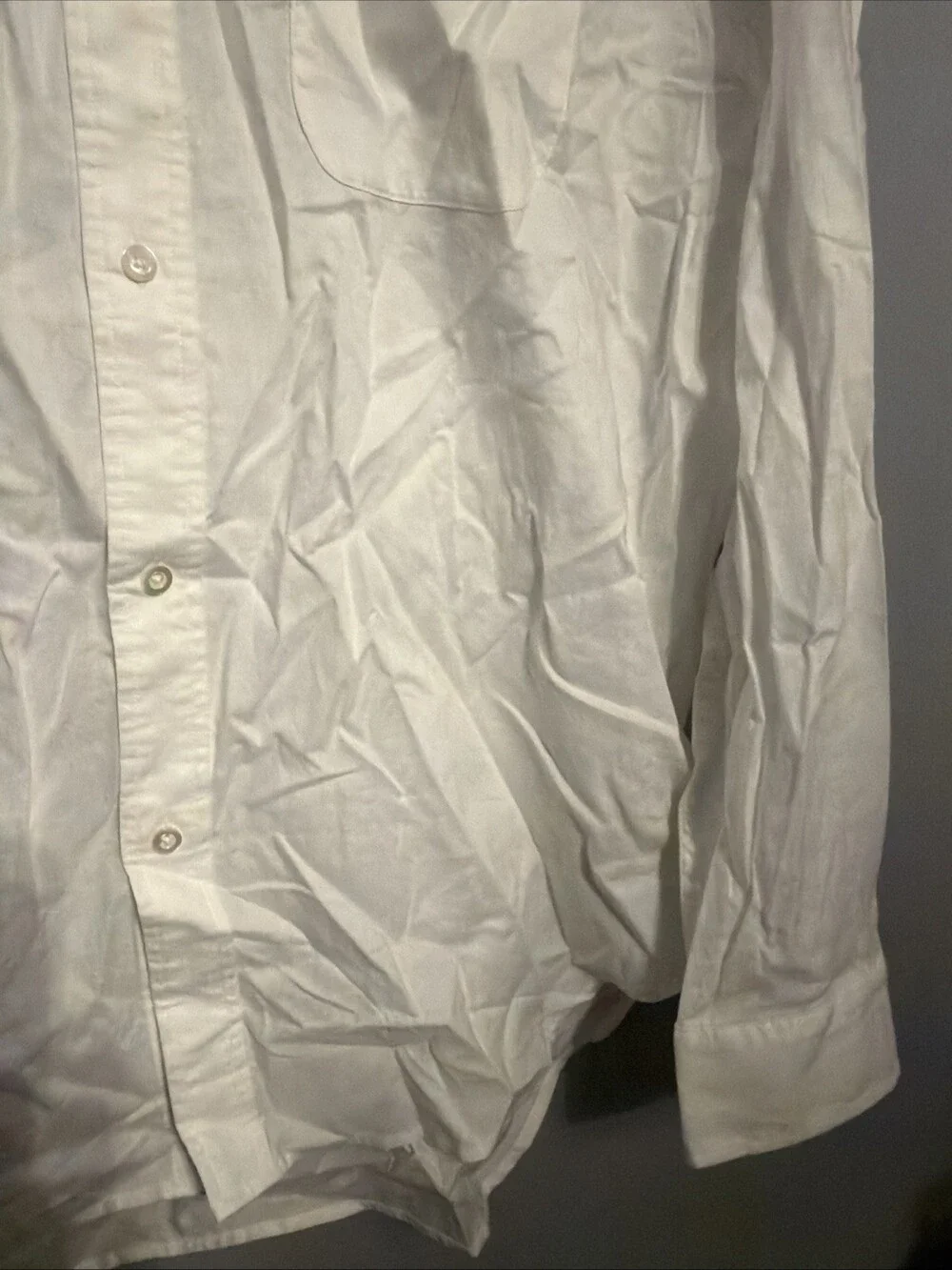 Buck Mason Men’s XL White California Oxford One Pocket Shirt